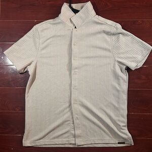 Men's Beige Short Sleeve Shirt
